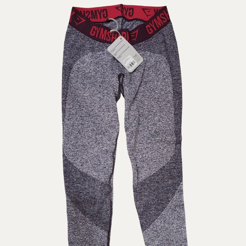 Gymshark BlackBerry Marl/Plum Seamless Leggings NWT